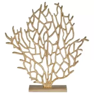 Premier Housewares Prato Small Tree Sculpture - Gold Finish