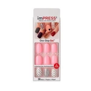 Kiss Impress Accents Oval Fake Nails- Next Wave