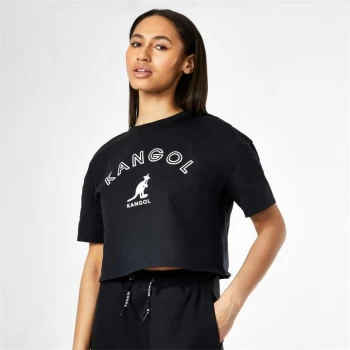 Kangol Logo Boxy T-Shirt - Black