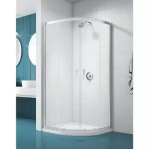 Merlyn NIX Sliding 2 Door Quadrant Shower Enclosure 800 x 800mm in Chrome Toughened Safety Glass