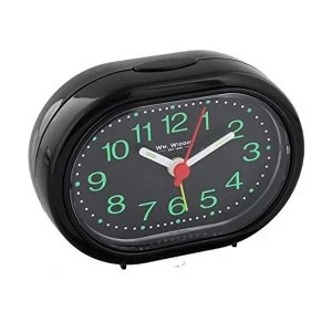 Oval Alarm Clock - Black