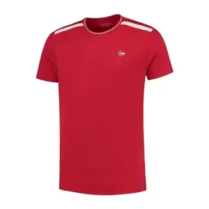 Dunlop Club Crew T Shirt Mens - Red