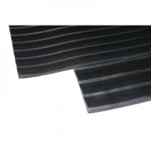 Slingsby Broad Ribbed Matting 5mm 900mm X1 Linear Metre Black 379273