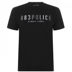 883 Police Clacton T Shirt Mens - Black