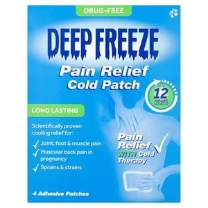 Deep Freeze Pain Relief Cold Patch 4s