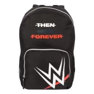 WWE Girls Then Now Forever Logo Backpack (One Size) (Black/White/Red)