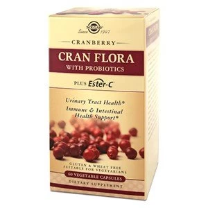 Solgar Cran Flora with Probiotics Plus Ester C 60 Caps