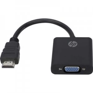 HDMI VGA Adapter 1x HDMI plug 1x VGA socket Black HP