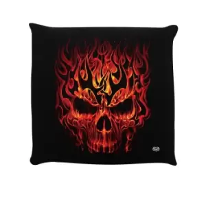 Spiral Skull Blast Filled Cushion (One Size) (Black/Red)