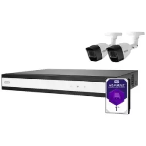ABUS Performance Line TVVR33622T Analog, AHD CCTV camera set 6-channel incl. 2 cameras 1920 x 1080 p 1TB
