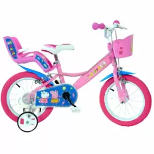 Peppa Pig 14" Wheel Childrens Bicycle, Pink