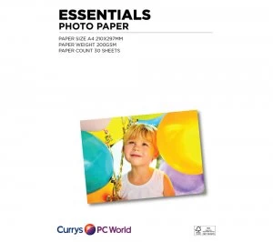 Essentials A4 Photo Paper 30 Sheets