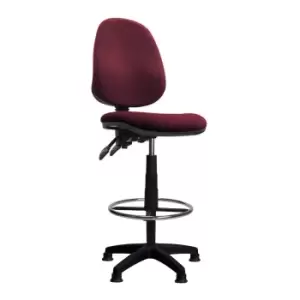 Java - D High Back Draughtsman Chair - Red