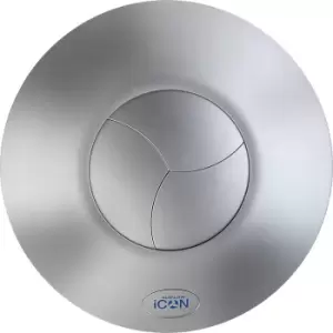 Airflow Extractor Fan Cover iCON30 in Silver ABS