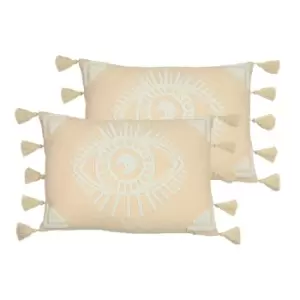 Ashram Eye Twin Pack Polyester Filled Cushions