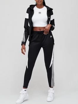 adidas Colour Block Tracksuit - Black/White Size M Women