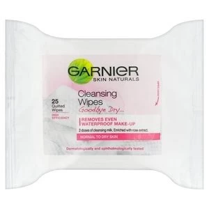 Garnier Skin Naturals Quilted Cleansing Wipes 25