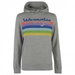 Wrangler Rainbow Hoodie - Mid Grey Mel