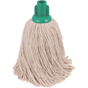 Robert Scott and Sons 16oz Twine Yarn Socket Mop Head for Rough Surfaces Green Pack 10
