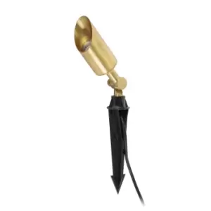 Andy Outdoor Satin Gold Spike Lamp IP65, GU10