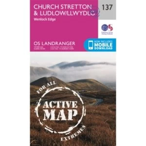 Ludlow & Church Stretton, Wenlock Edge by Ordnance Survey (Sheet map, folded, 2016)