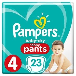 Pampers Baby Dry Pants Size 4 Carry Pack 23 Nappies