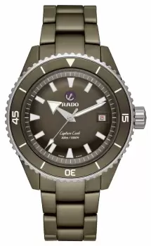 RADO R32130312 Captain Cook High-Tech Ceramic Diver Olive Watch