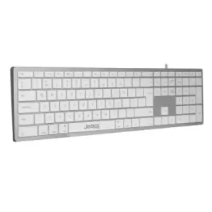 Jedel CK-140U Multimedia Keyboard USB-A & USB-C Low Profile Apple...