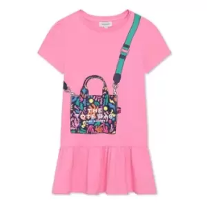 Marc Jacobs Girls Handbag Cotton Dress - Pink