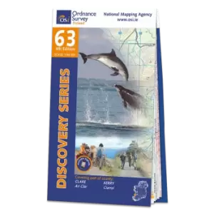 Map of County Clare and Kerry: OSI Discovery 63