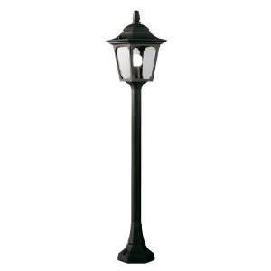 1 Light Outdoor Post Lantern Black IP44, E27
