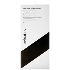 Cricut Smart Sticker Cardstock 210gsm Black 10 Sheets 13" x 13in