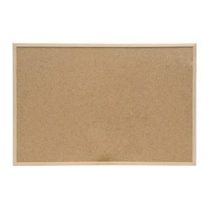 5 Star Eco W900xH600mm Noticeboard Cork with Pine Frame