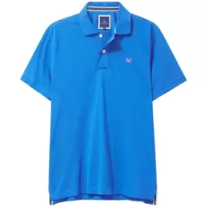 Crew Clothing Mens Classic Pique Polo Shirt Victoria Blue Medium