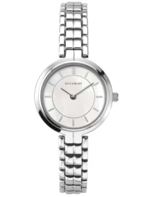 Accurist Ladies Classic Mother Of Pearl Dial Stainless Steel...