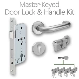 LocksOnline Complete Master-Keyed Door Lock and Handle Kit