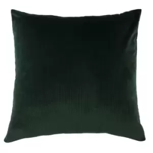 Aurora Ribbed Velvet Cushion EmeraldGreen, EmeraldGreen / 45 x 45cm / Cover Only