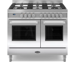 Britannia Q Line RC-10TG-QL-S 100cm Dual Fuel Range Cooker - Stainless Steel - A/A Rated
