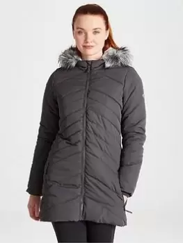 Craghoppers Clardon Hooded Parka Jacket - Charcoal, Size 18, Women