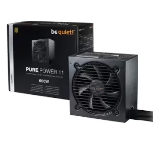 Be Quiet! 600W Pure Power 11 PSU, Fully Wired, Rifle Bearing Fan, 80 Gold, Cont. Power