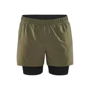 Craft Mens ADV Essence Stretch 2 in 1 Shorts (XS) (Rift)