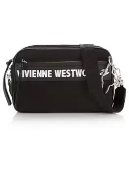 Vivienne Westwood Mens Logo Large Camera Bag - Black