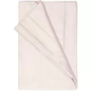 200 Thread Count Egyptian Cotton Flat Sheet (Single) (Powder Pink) - Powder Pink - Belledorm
