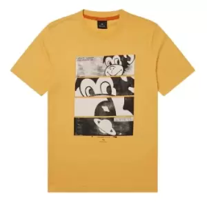 Paul Smith Comic T Shirt - Yellow