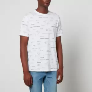 Armani Exchange All Over Print Cotton T-Shirt - XL