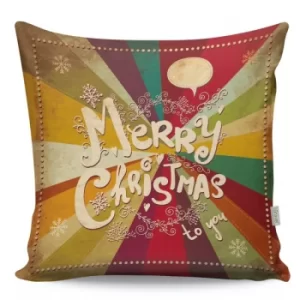 A12943 Multicolor Cushion Merry Christmas To You