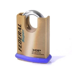 Federal Super Security Solid Brass Close Shackle Padlocks