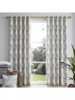 Fusion Campden Eyelet Lined Curtains