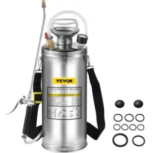 VEVOR Stainless Steel Sprayer 8L Household Gardening and Floor Cleaning Sprayer, Suitable for the Current Neds of Industry, Agriculture, Commerce, Med