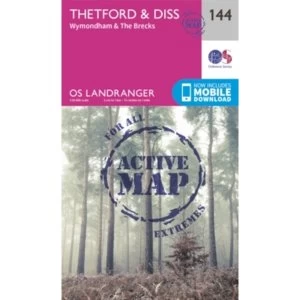 Thetford & Diss, Breckland & Wymondham by Ordnance Survey (Sheet map, folded, 2016)